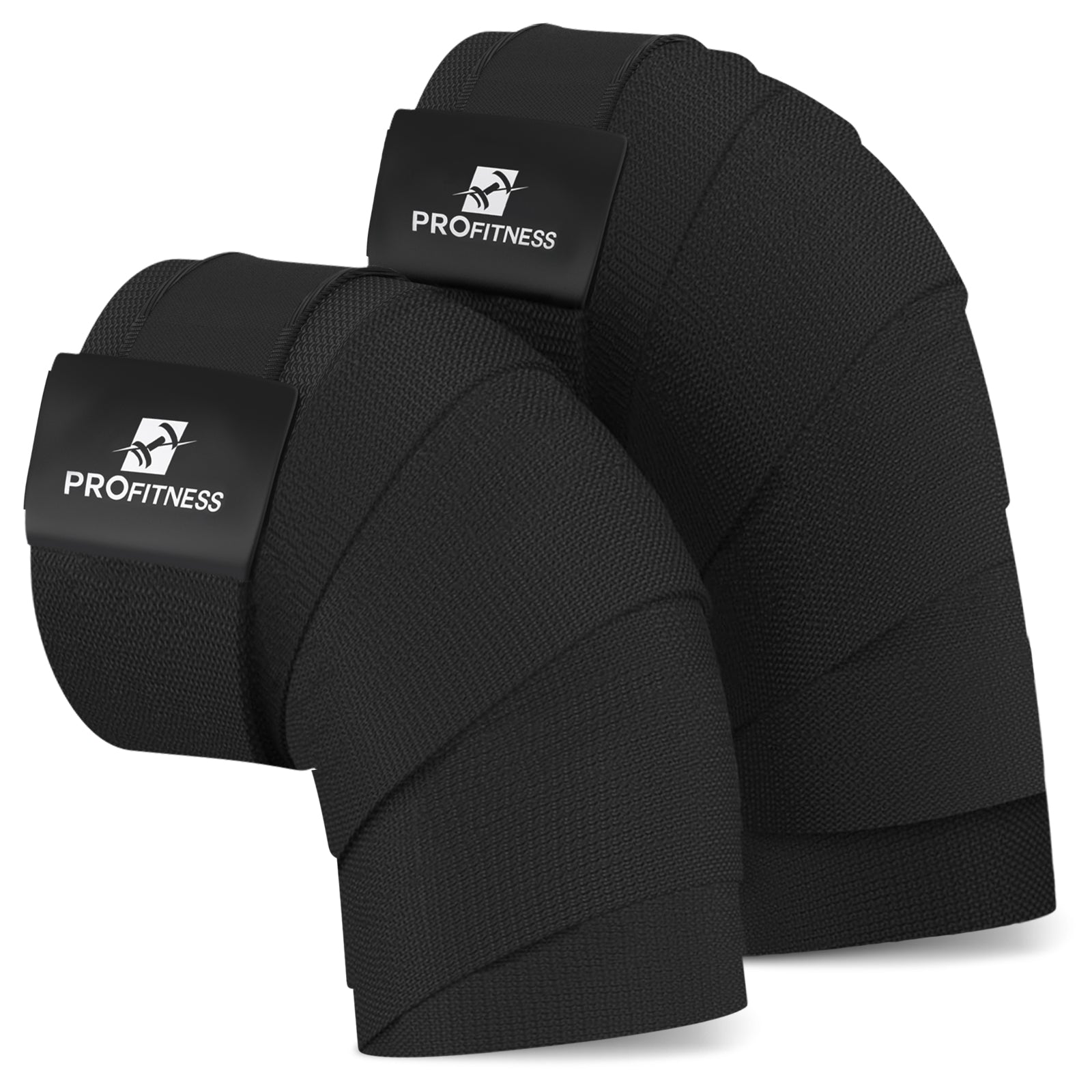 Black leather weightlifting belt with 'PROfitness' logo in front.